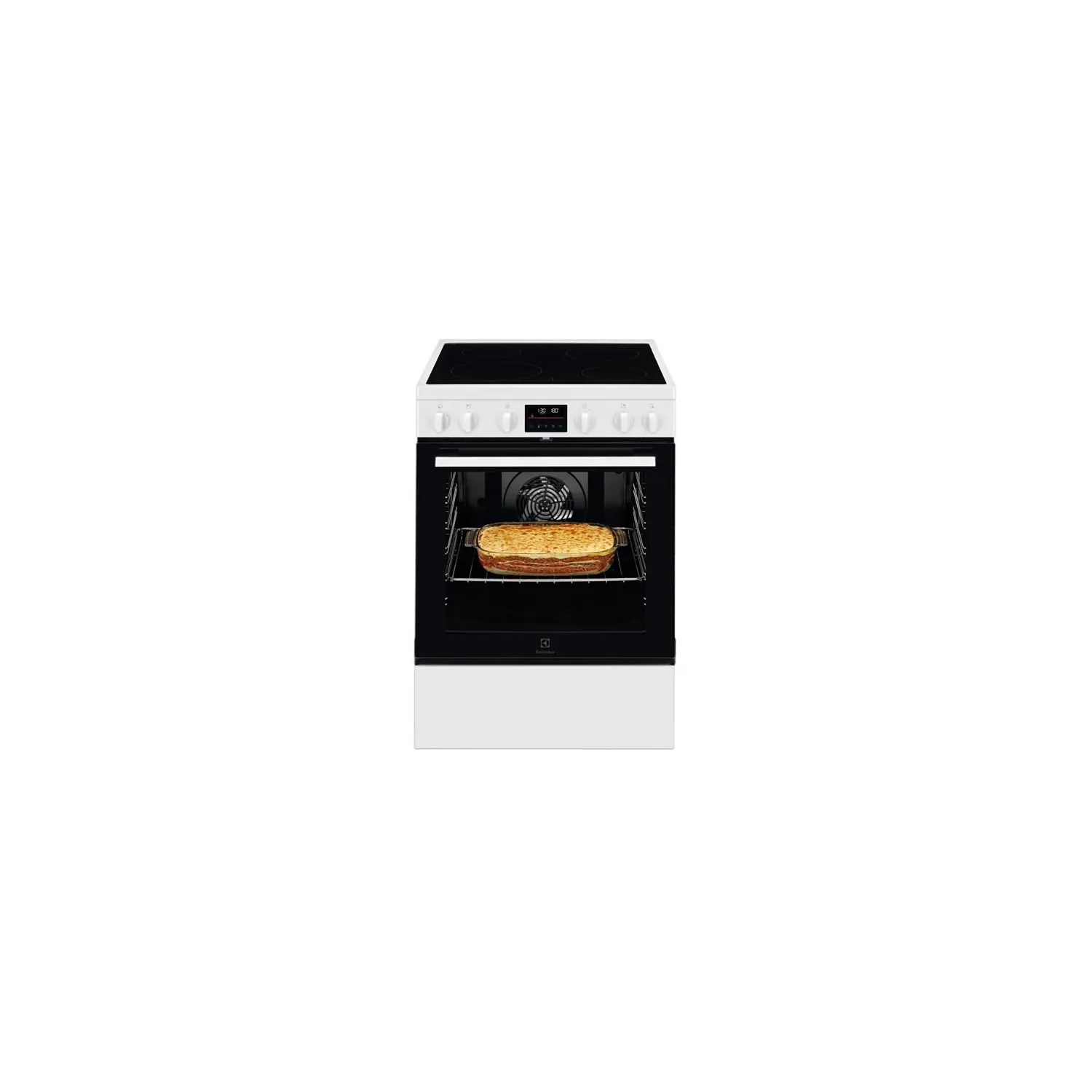 ELECTROLUX Cuisinière vitrocéramique 60 cm 4 foyers nettoyage pyrolyse LKR64890AW