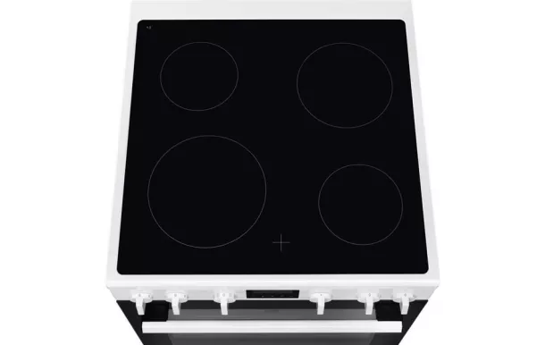 ELECTROLUX Cuisinière vitrocéramique 60 cm 4 foyers nettoyage pyrolyse - LKR64890AW