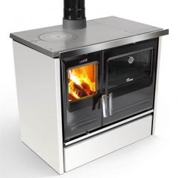 LACUNZA Cuisinière bois ETNA 7T blanc 9 Kw - ETNA7TBLANCTIRFR