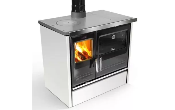 LACUNZA Cuisinière bois ETNA 7T blanc 9 Kw - ETNA7TBLANCTIRFR