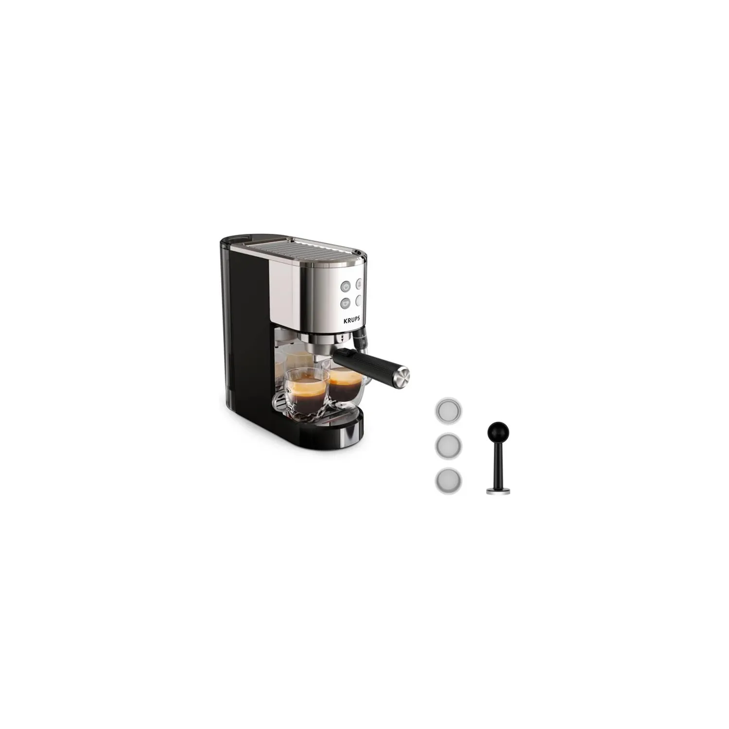 KRUPS Machine Expresso automatique Inox Virtuoso + XP444C10