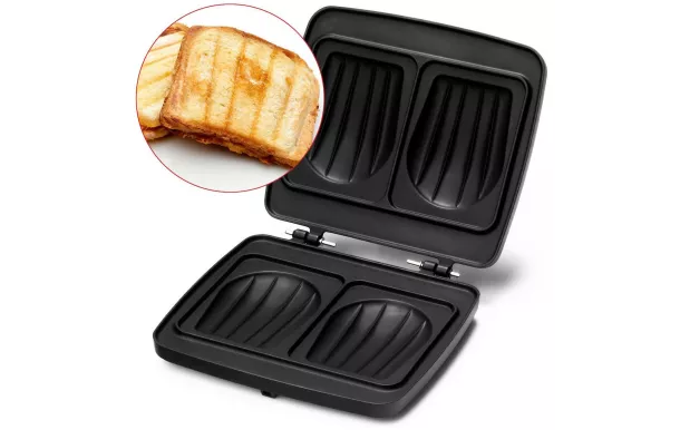 FRIFRI Croque gaufre 3 jeux de plaques interchangeable - FRI022814512GRP