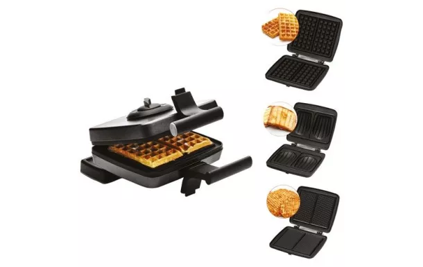 FRIFRI Gaufrier + croque + gaufrettes Noir Cool Touch - FRI022824512BLP