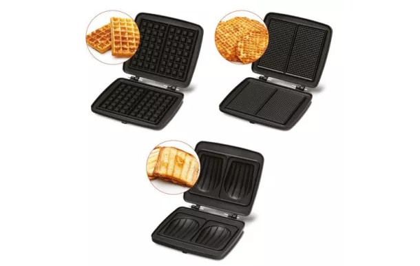 FRIFRI Gaufrier + croque + gaufrettes Noir Cool Touch - FRI022824512BLP