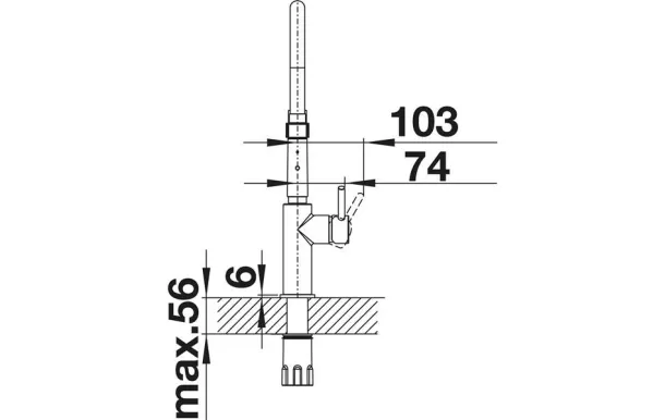 BLANCO Mitigeur bec avec douchette CATRIS-S - 525792