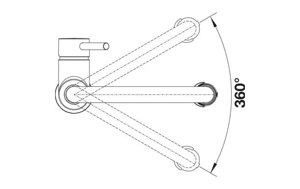 BLANCO Mitigeur bec avec douchette CATRIS-S - 525792