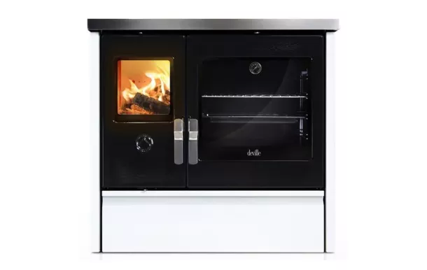 DEVILLE cuisinière à bois Melisse 90 9 kw buche de 50 cm - C086AB01
