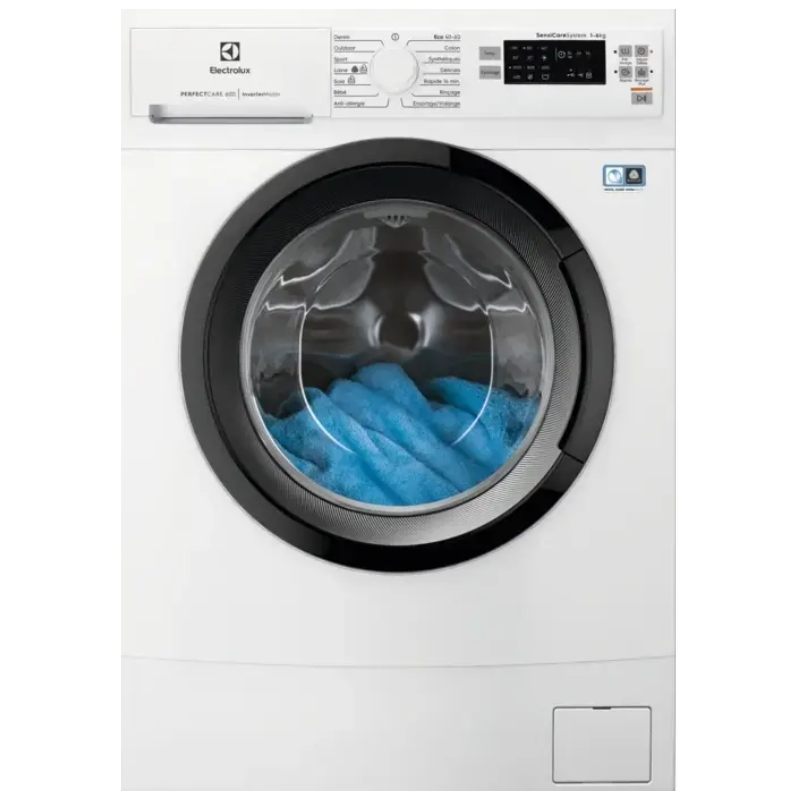 ELECTROLUX Lave-linge faible profondeur 6 kg essorage 1000 tr/mn - EW6S1065NBB